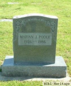 Marian J Poole