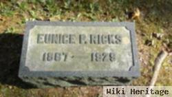 Eunice P Hill Ricks