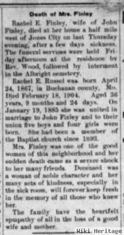 Rachel Ellen Russell Finley