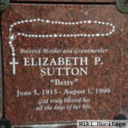 Elizabeth P. "betty" Sutton