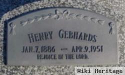 Henry J Gebhards