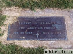 Leroy G Prange