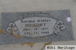 Norma Koller Hendry