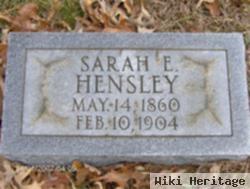 Sarah E Hensley