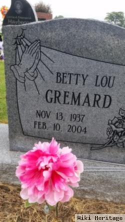 Betty Lou Bradley Gremard