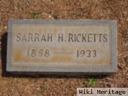 Sarrah Henry Robinson Ricketts