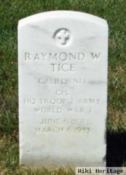 Raymond W Tice