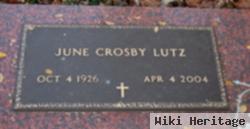 June Elizabeth Crosby Lutz