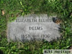 Elizabeth "lizzie" Elliott Deems