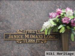 Janice Maxine "max" Poffenberger Long