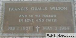 Frances Qualls Wilson