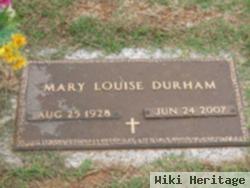 Mary "louise" Keller Durham