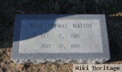 Mary Elvina Petway Mattox