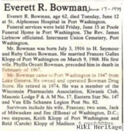 Everett R. Bowman