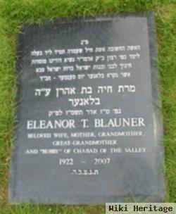 Eleanor T Blauner