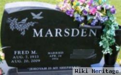 Fredrick M. "fred" Marsden