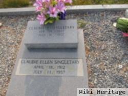 Claudine Ellen "claudie" Hall Singletary