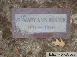 Mary Ann Resser