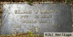 Elijah W Brown