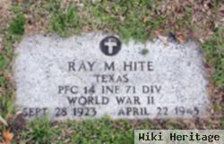 Pfc Ray M. Hite