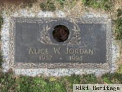 Alice W. Jordan