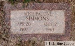 Alice Pauline Simmons