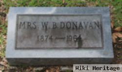 Mrs W. B. Donavan