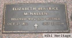 Elizabeth Beatrice Robey Mcnallen