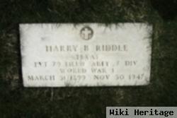 Harry B Riddle