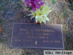 Paul A. Wetherell