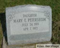 Mary E Petersheim