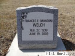 Frances E Munson Welch