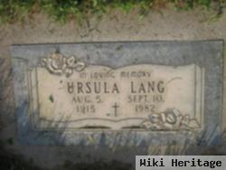 Ursula M Lang