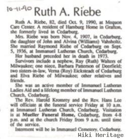 Ruth A. Vahsholtz Riebe