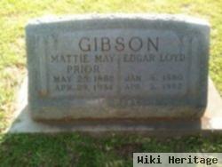 Mattie May Prior Gibson