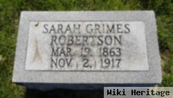 Sarah Grimes Robertson