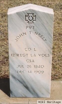 Pvt John Thomas Neely