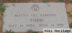 Mattie Lea Lemons Todd