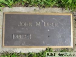 John M "jack" Leslie