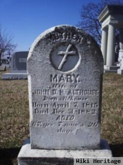 Mary Ann "mary" Althaus Althouse