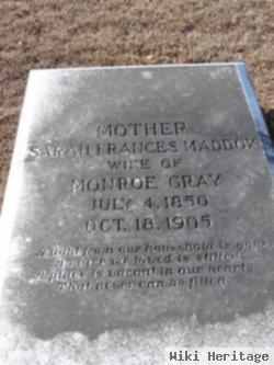 Sarah Frances Maddox Gray