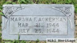 Marsha F Ackerman