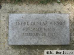 Lenore Dunlap Vinson