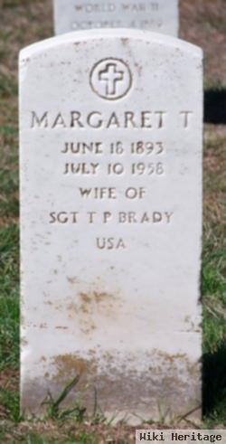 Margaret T Brady