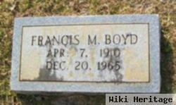 Francis M Boyd