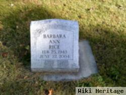 Barbara Ann Rice