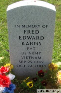 Pvt Fred Edward Karns