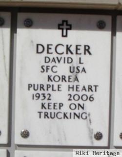 Sgt David Leroy Decker