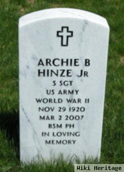 Archie B Hinze, Jr