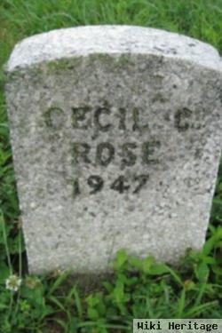 Cecil C Rose